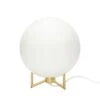 Palm Table Lamp Brass/White