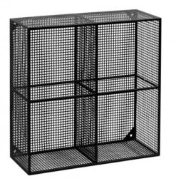 WIRE Box, 4 Shelves, Black