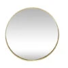Retro Wall Mirror Round Brass