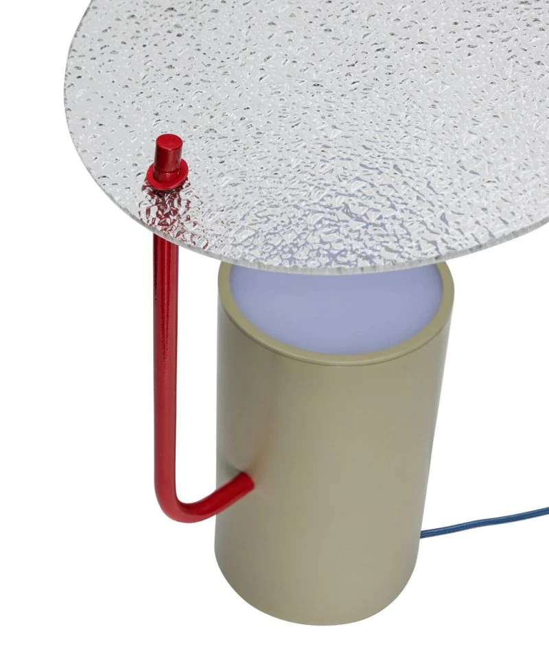 Disc Table Lamp Khaki/Red/Textured 3 Disc Table Lamp Khaki/Red/Textured - Image 3