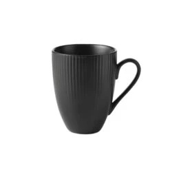 Aida Groovy Mug 30cl - Black Stoneware