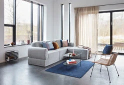 Poppy Rug Blue -Furniture Discount Store hubsch aw19 72 147