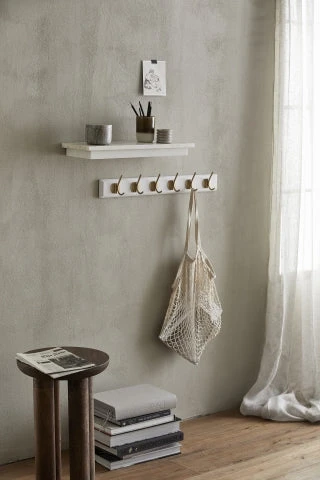 EDGY Coat Rack, 8 Hooks, Matt White 2 EDGY Coat Rack, 8 Hooks, Matt White - Image 2