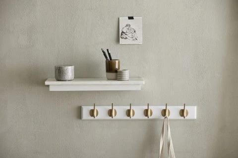 EDGY Coat Rack, 6 Hooks, Matt White 3 EDGY Coat Rack, 6 Hooks, Matt White - Image 3