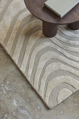 HARPER Jaquard Woven Carpet, Light Beige 3 HARPER Jaquard Woven Carpet, Light Beige - Image 3