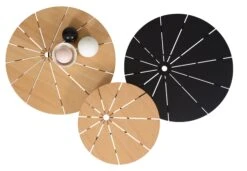 Bam Bam Table -Furniture Discount Store topviewoakandstainedblackashjpg